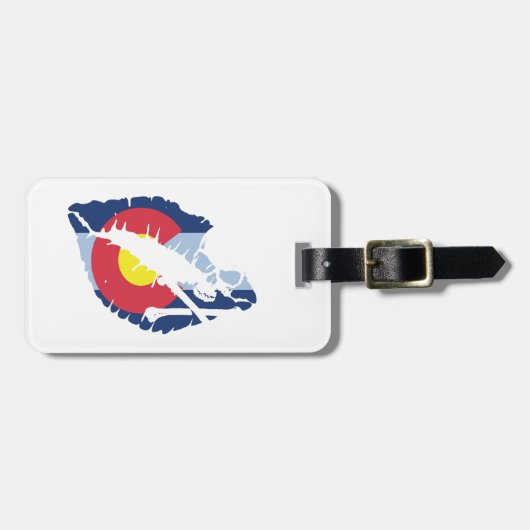 Étiquette À Bagage baiser colorado (Devant horizontal)