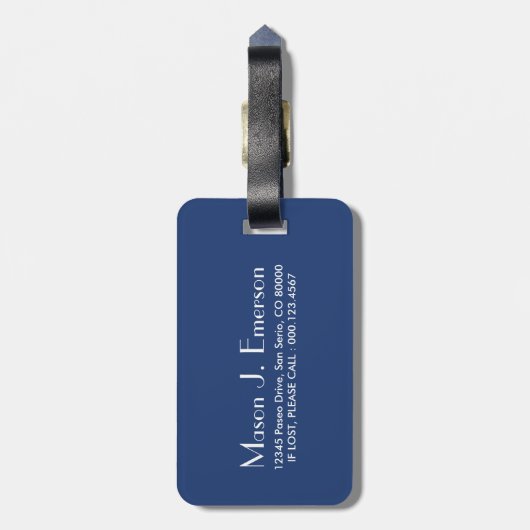 Étiquette À Bagage baiser colorado (Dos Vertical)