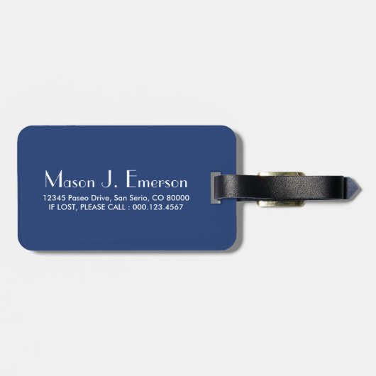 Étiquette À Bagage baiser colorado (Dos horizontal)