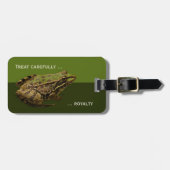 Étiquette À Bagage Baiser le Prince Funny Frog étiquette de bagage (Devant horizontal)