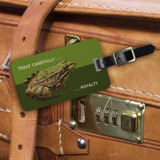 Étiquette À Bagage Baiser le Prince Funny Frog étiquette de bagage