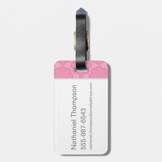 Étiquette À Bagage Baisers à papillon Scooby-Doo (Dos Vertical)