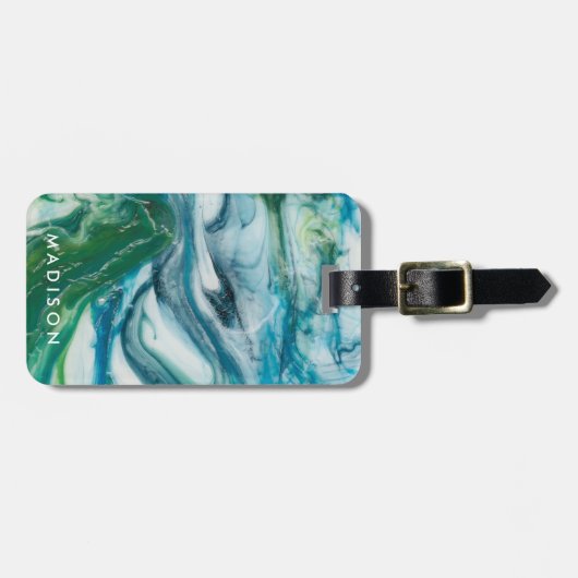 Étiquette À Bagage Balayage en marée II (Devant horizontal)