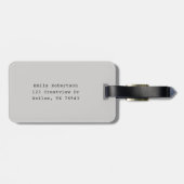 Étiquette À Bagage Balayages De Pékin Chat Drôle (Dos horizontal)