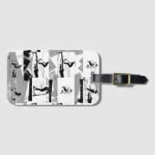 Étiquette À Bagage Balayons autour - Stunt Scooter Rider (Devant Horizontal)