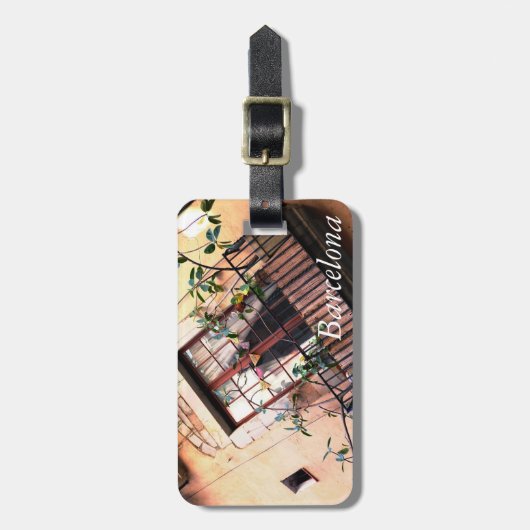 Étiquette À Bagage Balcon de Barcelone (Devant Vertical)