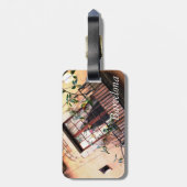 Étiquette À Bagage Balcon de Barcelone (Dos Vertical)