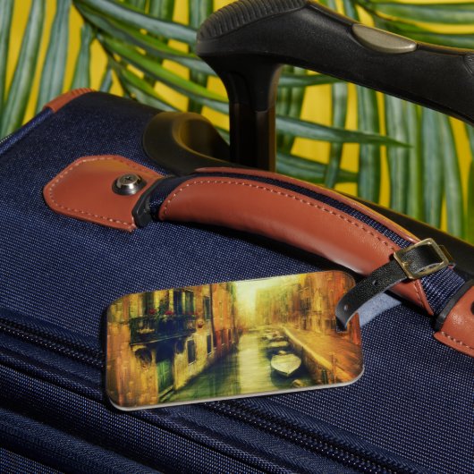 Étiquette À Bagage Balcon du Canal de Venise (Insitu Rectoal 3)