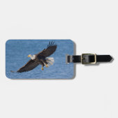 Étiquette À Bagage Bald eagle in flight (Devant horizontal)