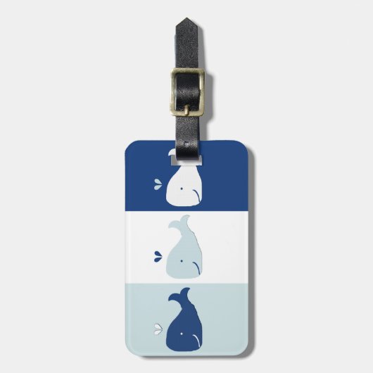 Étiquette À Bagage Baleine (Devant Vertical)