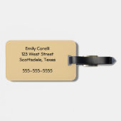 Étiquette À Bagage Baleine antique Vie marine (Dos horizontal)