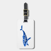 Étiquette À Bagage Baleine de Maui Hawaii (Devant Vertical)