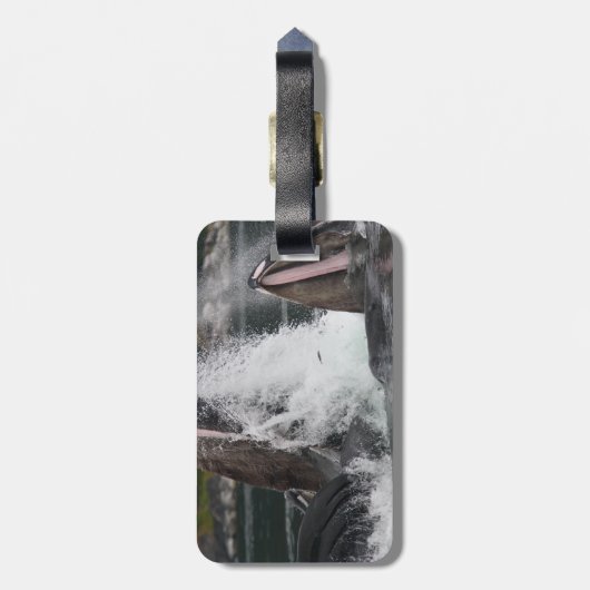 Étiquette À Bagage baleines (Dos Vertical)