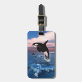 Étiquette À Bagage Baleines Tueuses Dans L'Océan Arctique (Devant Vertical)