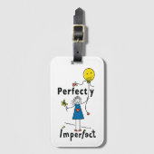 Étiquette À Bagage Balise 1B_Bagage parfaitement imparfaite avec empl (Devant Vertical)