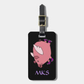 Étiquette À Bagage Balise AG - Bagage de cochon volant (Devant Vertical)