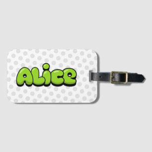 Étiquette À Bagage Balise Alice Luggage