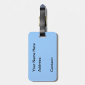 Étiquette À Bagage Balise Alligator Luggage (Dos Vertical)