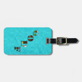 Étiquette À Bagage Balise Aqua Blue Golf, Bagage (Devant horizontal)