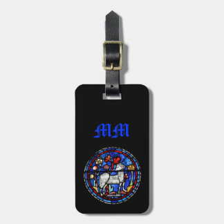 Étiquette À Bagage Balise Aries Astrologie Gothique Verre Tiré