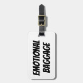 Étiquette À Bagage Balise Bagage à bagages émotionnel (Devant Vertical)