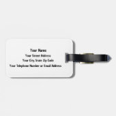 Étiquette À Bagage Balise Bagage à bagages émotionnel (Dos horizontal)