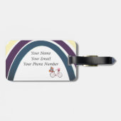 Étiquette À Bagage Balise Bagage Acrylique Paquets À Livrer (Dos horizontal)