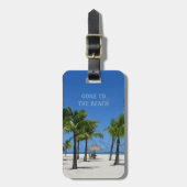 Étiquette À Bagage Balise Bagage Aller à la plage (personnalisable) (Devant Vertical)