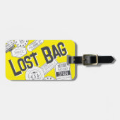 Étiquette À Bagage Balise bagage amusante - BAG PERDU (Devant horizontal)