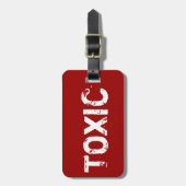 Étiquette À Bagage Balise bagage amusante pour sacs et valises | Toxi (Devant Vertical)
