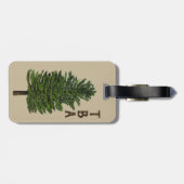 Étiquette À Bagage Balise Bagage Arbre à Pins (Dos horizontal)