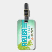 Étiquette À Bagage Balise Bagage ARUBA (Devant Vertical)