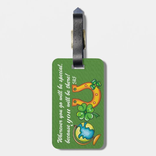 Étiquette À Bagage Balise bagage avec devis - SRF (Dos Vertical)