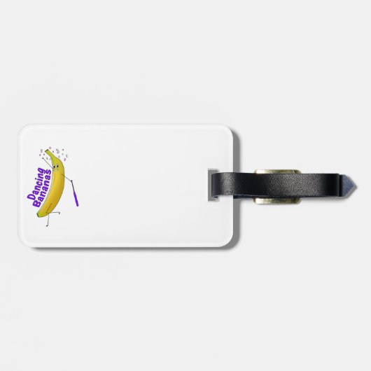 Étiquette À Bagage Balise bagage - Bananes dansantes (Dos horizontal)