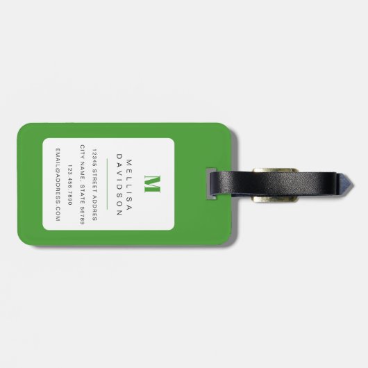 Étiquette À Bagage Balise Bagage Beagle mignon (Dos horizontal)