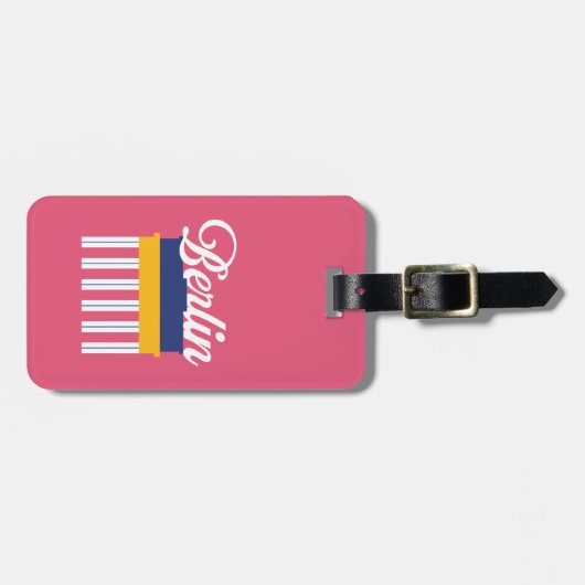 Étiquette À Bagage Balise Bagage Berlin (Devant horizontal)