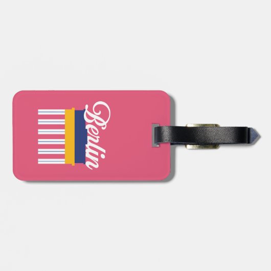 Étiquette À Bagage Balise Bagage Berlin (Dos horizontal)