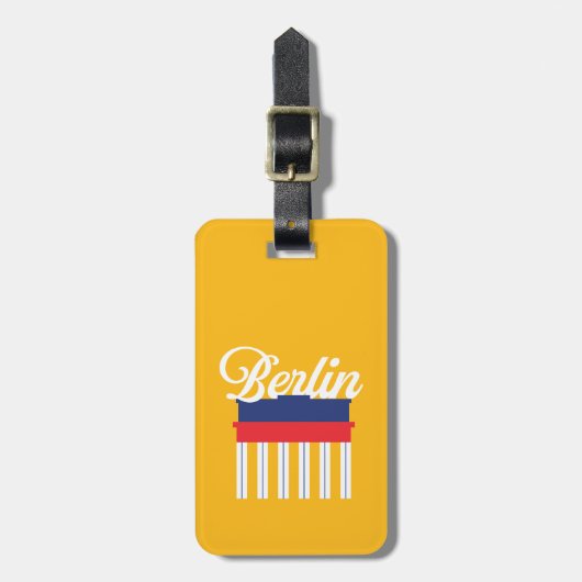Étiquette À Bagage Balise Bagage Berlin (Devant Vertical)