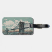 Étiquette À Bagage Balise Bagage Brooklyn Bridge (Dos horizontal)
