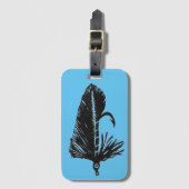 Étiquette À Bagage Balise bagage classique Volant de truite Matuka (Devant Vertical)