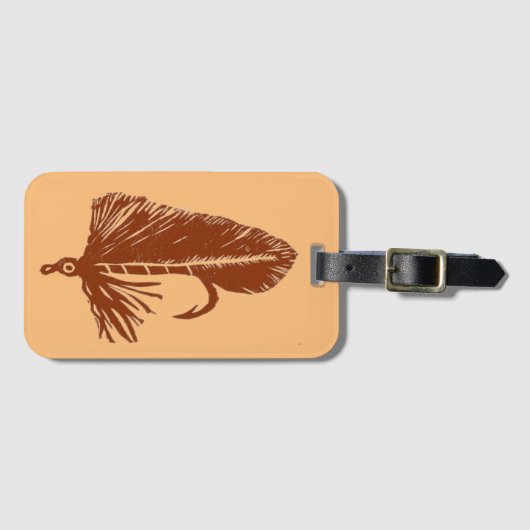 Étiquette À Bagage Balise bagage classique Volant de truite Matuka (Devant Horizontal)