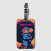 Étiquette À Bagage Balise Bagage cool/Rétro (Devant Vertical)