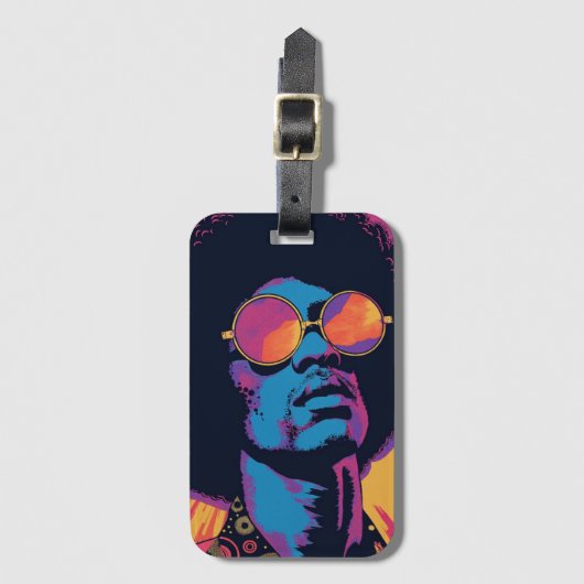 Étiquette À Bagage Balise Bagage cool/Rétro (Devant Vertical)