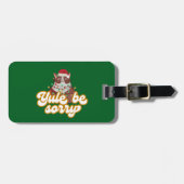 Étiquette À Bagage Balise Bagage de chaton grumpy (Devant horizontal)