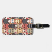 Étiquette À Bagage Balise Bagage de chats (Devant horizontal)