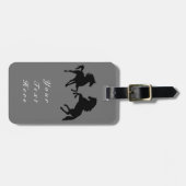 Étiquette À Bagage Balise Bagage de cheval - Texte et couleurs person (Devant horizontal)