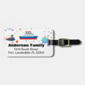 Étiquette À Bagage Balise Bagage de croisière (Devant horizontal)