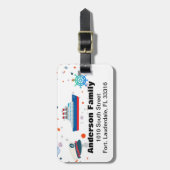 Étiquette À Bagage Balise Bagage de croisière (Devant Vertical)