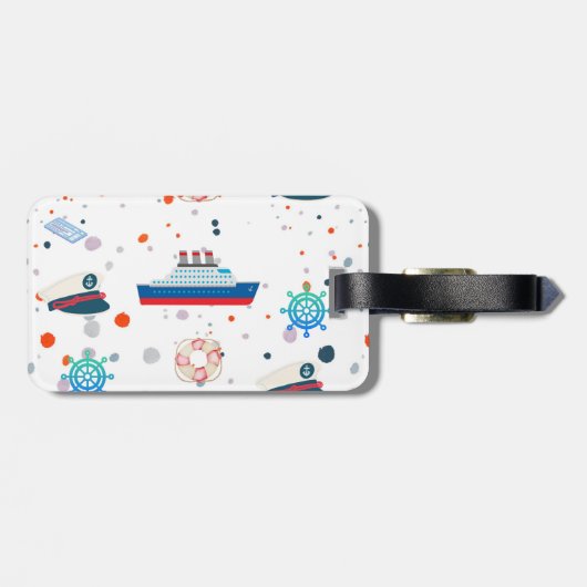 Étiquette À Bagage Balise Bagage de croisière (Dos horizontal)