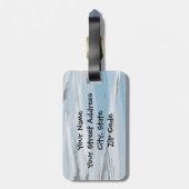 Étiquette À Bagage Balise Bagage de croisière avec sangle en cuir (Dos Vertical)